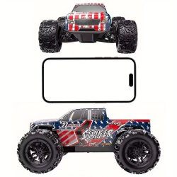 1:20 scale remote control truck, dual battery life, 2.4Ghz high-speed remote control car, four-wheel independent suspension