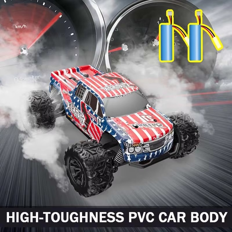 1:20 scale remote control truck, dual battery life, 2.4Ghz high-speed remote control car, four-wheel independent suspension