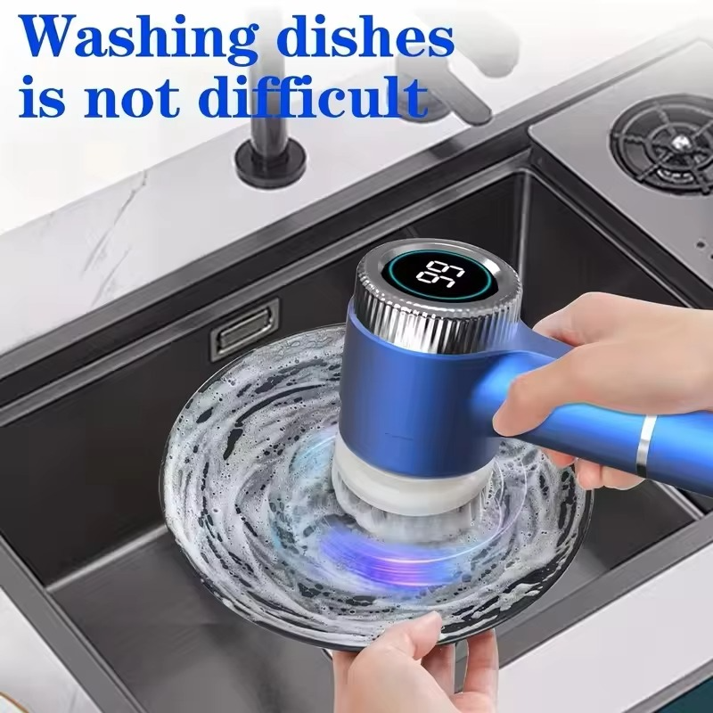 Xiaomi 5 in 1 Power Scrubber 5 Replaceable Brush Head Electric Spin Scrubber Bathroom Cleaning Brush Power Scrubber