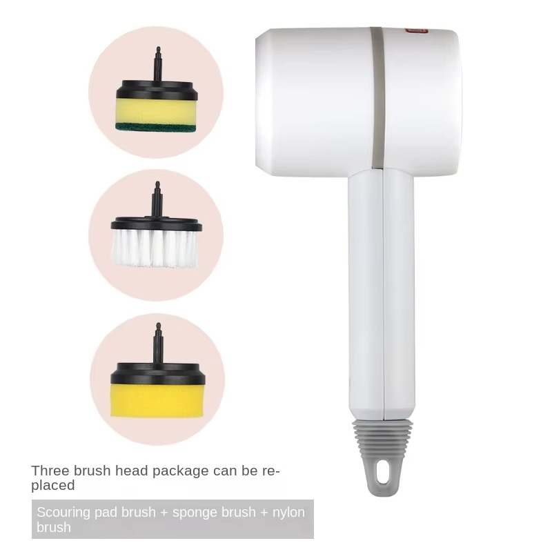 Rechargeable Electric Cleaning Brush Home Electric Rotating Scrubber Wireless Cleaning Tools Home Appliance Cleanliness Gadget