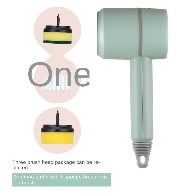 Rechargeable Electric Cleaning Brush Home Electric Rotating Scrubber Wireless Cleaning Tools Home Appliance Cleanliness Gadget