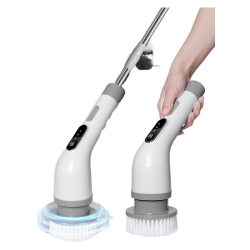 Electric Spin Scrubber Cordless 9 Heads,Dual Speed,Extendable Handle for Bathroom Tub Sink Floor tools electric shower brush