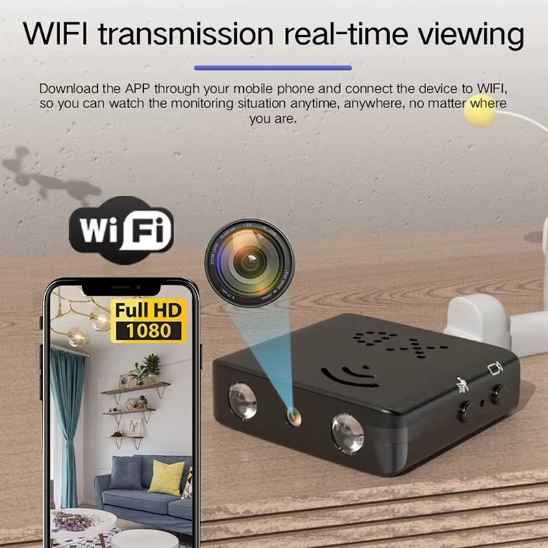 4K Mini WiFi Camera with Night Vision & Motion Detection – Micro Security DVR