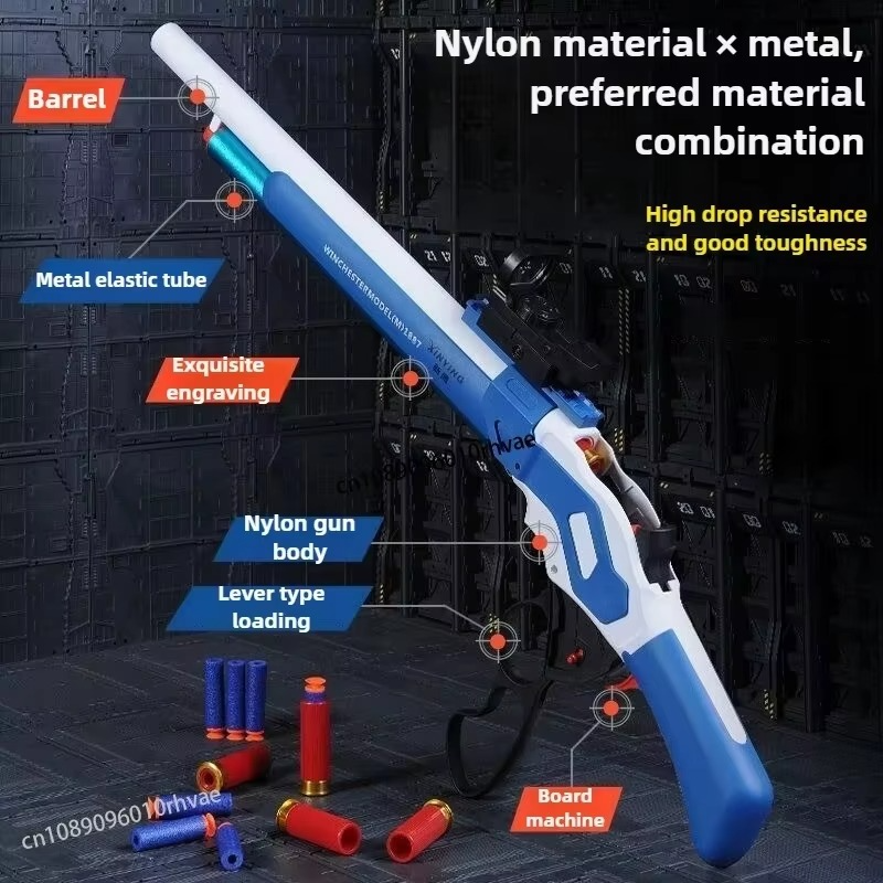 M1887 Soft Bullet Shell Ejecting Toy Guns Rifle Airsoft Gun Weapons Adults Manual Pneumatic Launcher Boys Outdoor 2025 New