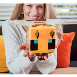 Minecraft LED Toy DIY Bee Model Night Light Children's Peripheral Gift Room Game Decoration Luminous Desk Lamp Birthday Gifts
