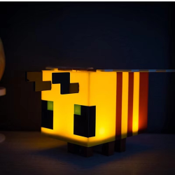 Minecraft LED Toy DIY Bee Model Night Light Children's Peripheral Gift Room Game Decoration Luminous Desk Lamp Birthday Gifts