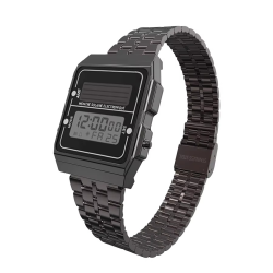 Fashion couple sports watch women's stainless steel strap digital clock women's men's multifunctional electronic watch
