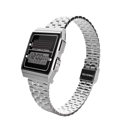 Fashion couple sports watch women's stainless steel strap digital clock women's men's multifunctional electronic watch