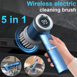Youpin Electric Cleaning Brush Multifunctional Kitchen Bathroom Toilet Portable Powerful Clean Brush 5 Brush Heads LED Display