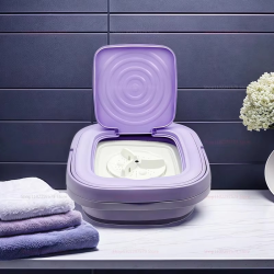 8L Portable Folding Washing Machine Bucket Easy To Carry Compact Travel Laundry Washer for Clothes Socks Underwear Cleaning