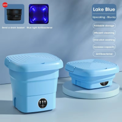 Folding Washing Machine Clothes Sock Barrel Washing Machine Centrifuge Mini Underwear Portable Washing Machine for Dehydration
