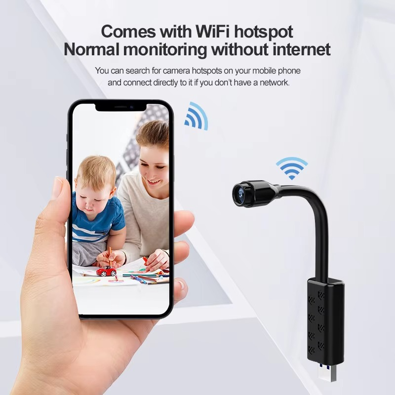1080P WiFi Mini IP Camera – Wireless Night Vision with Audio & Human Detection