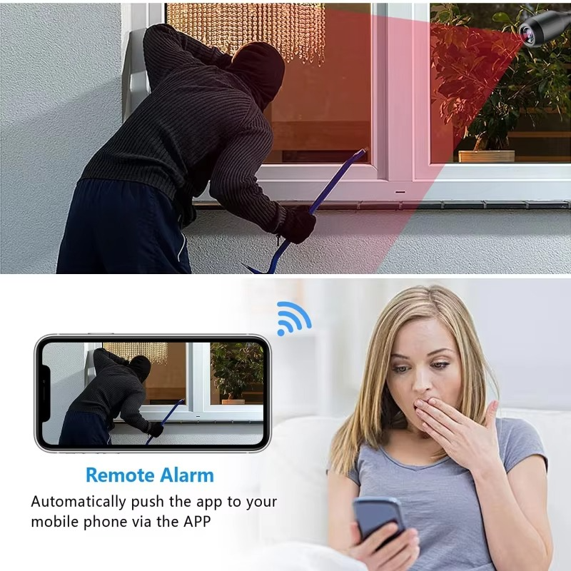 1080P WiFi Mini IP Camera – Wireless Night Vision with Audio & Human Detection