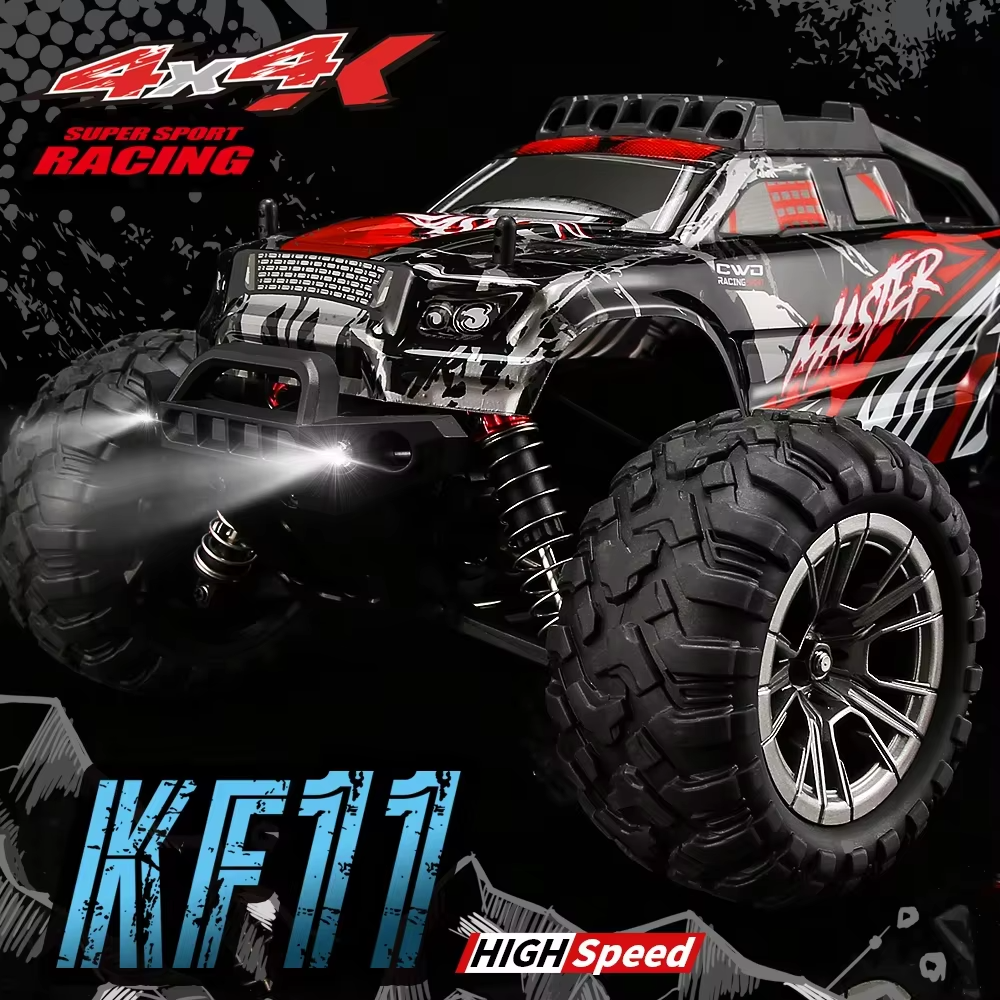 KF11 1:16 RC Car 2.4G 4WD High Speed Off-Road Remote Control Car IPX6 Splash Proof Water Drift Racing Climbing Race Car Toy Gift