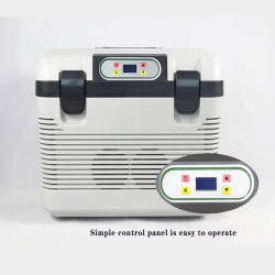 Desktop Electric 12V / 220V Mini Portable Refrigerator, Car Refrigerator, 2 Charging Methods And Portable Strap, Refrigerator