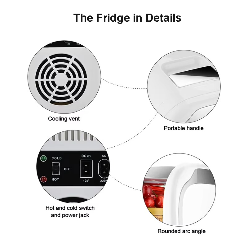 12v 220v Dual Ways Portable Fridge Makeup Cosmetics Insulin Medicine Freezer Home Car Use Mini Refrigerator In Summer