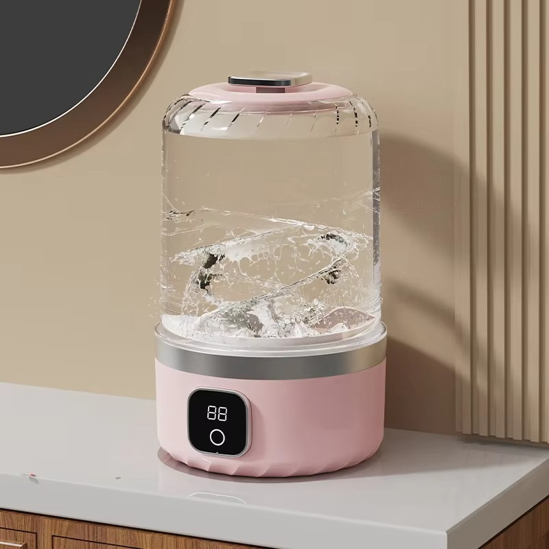 1L cordless electric washing machine USB charging 2-speed adjustment for travel socks underwear small portable washing machine