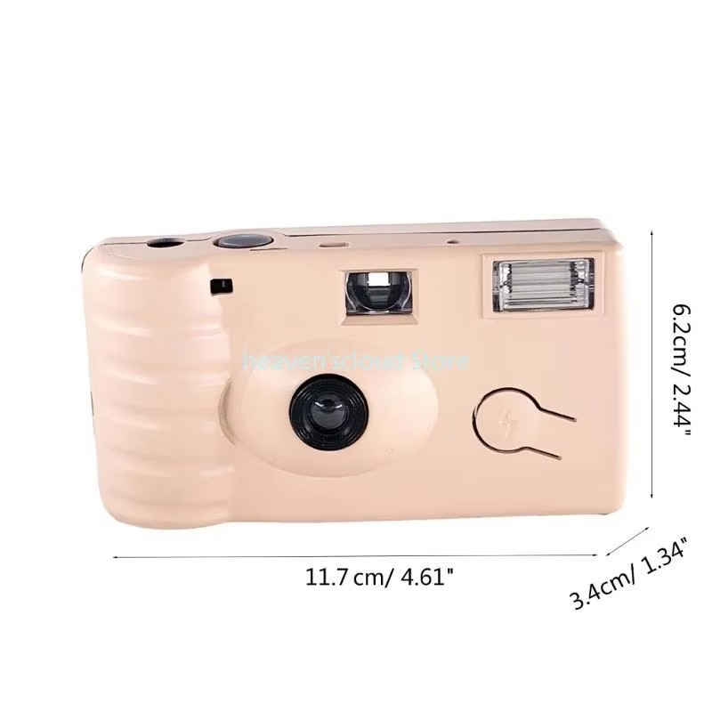 Y88B Disposable Camera with 17 Sheets Film Flash Power Single Use Once Take Picture