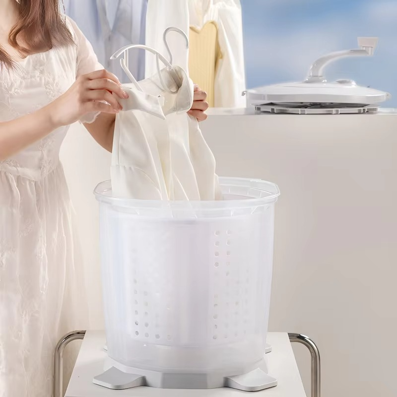 Washing Machine Hand-Cranked Power-Free With Integrated Washing And Drying For Portable Student Dormitory Household Small Lazy