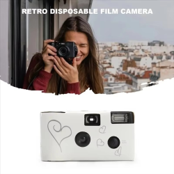 【Necessity】Manual Foil Optical Camera 1CS Retro 27 Photos 35Mm Disposable Film Children's Childrenands Gift Single Use Camera Fi
