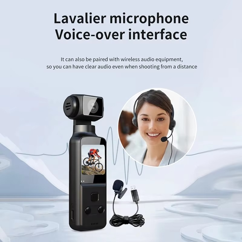 4K Pocket Digital Camera 1.33Inch Screen 270 Degrees Rotate Wifi Transmission Record Portable Sport Motion Camera