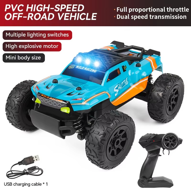 High Horsepower Alloy Remote Control Car, Large Off-Road High-Speed Car, Professional Drift RC Racing Car, Boys' Toy Gift