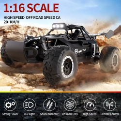 NEW Remote Control Car for Kids 20KM/H High-Speed RC Cars with LED HeadLights 2.4Ghz 2WD Electric Off-Road Vehicle Truck Car To