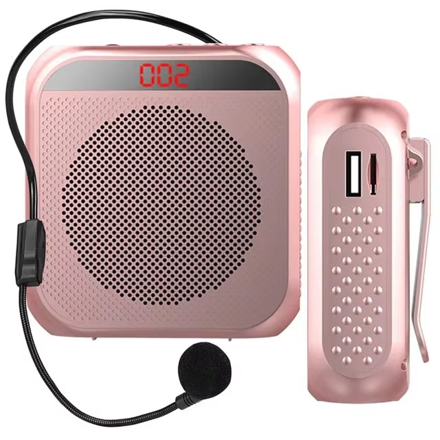 Megaphone Voice Amplifier Portable Personal Voice Speaker s With Microphone Display Loudspeaker For Teachers Speech Tour Guide