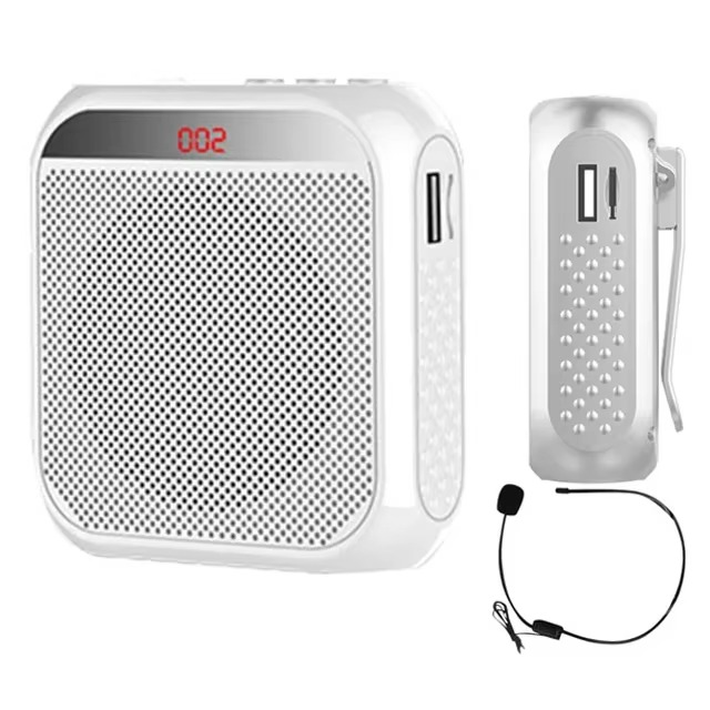 Megaphone Voice Amplifier Portable Personal Voice Speaker s With Microphone Display Loudspeaker For Teachers Speech Tour Guide