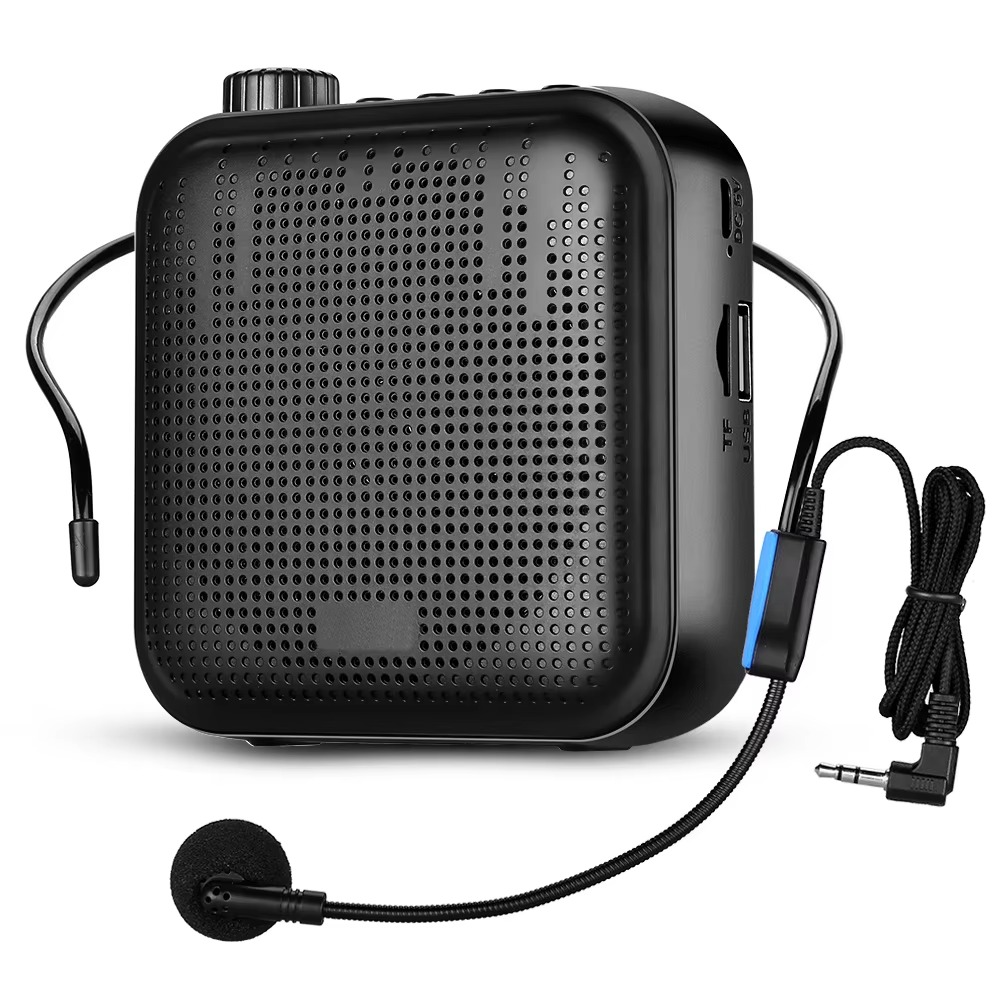 Voice Amplifier Multifunctional Portable Personal Voice Speaker with Microphone Display Surround Sound for Teachers Speech