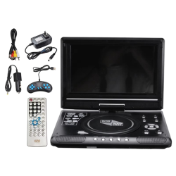 9.8Inch 16:9 Widescreen DVD player 270° LCD Screen Home Car TV DVD Player Portable VCD Compact Disc MP3 Viewer Game Function