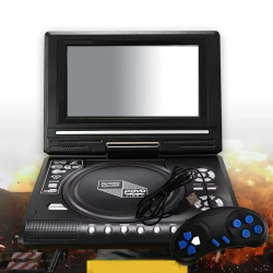 7.8 inch Mini DVD CD EVD Disc Player Desktop Digital Smart TV Players Remote Control Portable Travel 270° Rotatable Screen