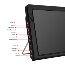 Korea LEADSTAR 12 Inch Atsc T Portable Mini Tv Supports ATSC/H265/Hevc Dolby Ac3 1280*800 TF Card For Home/Car
