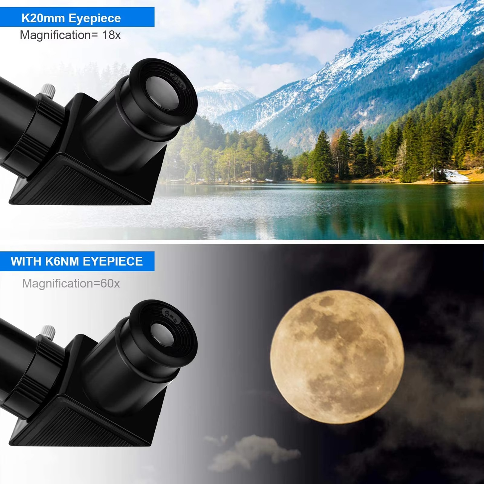 Astronomical Telescope with Tripod Star Finder Scope Zoom Monocular Telescope for Children Beginners Telescope for Beginners