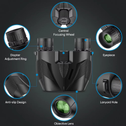 APEXEL Professional Binoculars 10X25 With BAK4 Prism High Powered Zoom Binocular Portable Hunting Telescope For Sports Travel
