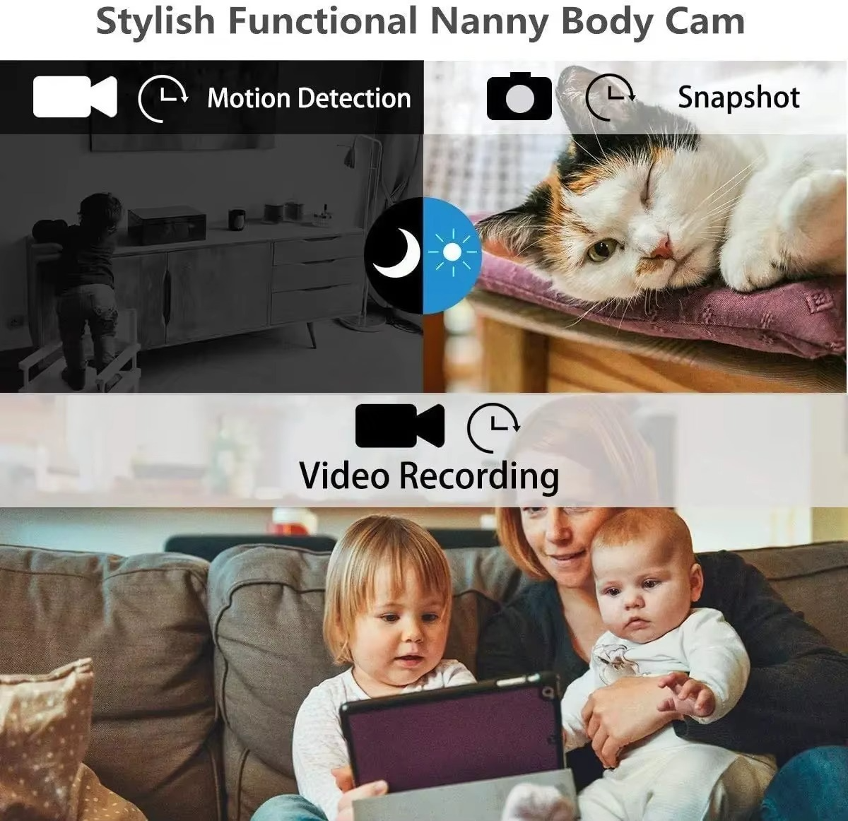 SQ11 Mini 1080p HD Camera | Night Vision | 30fps | Supports 128GB