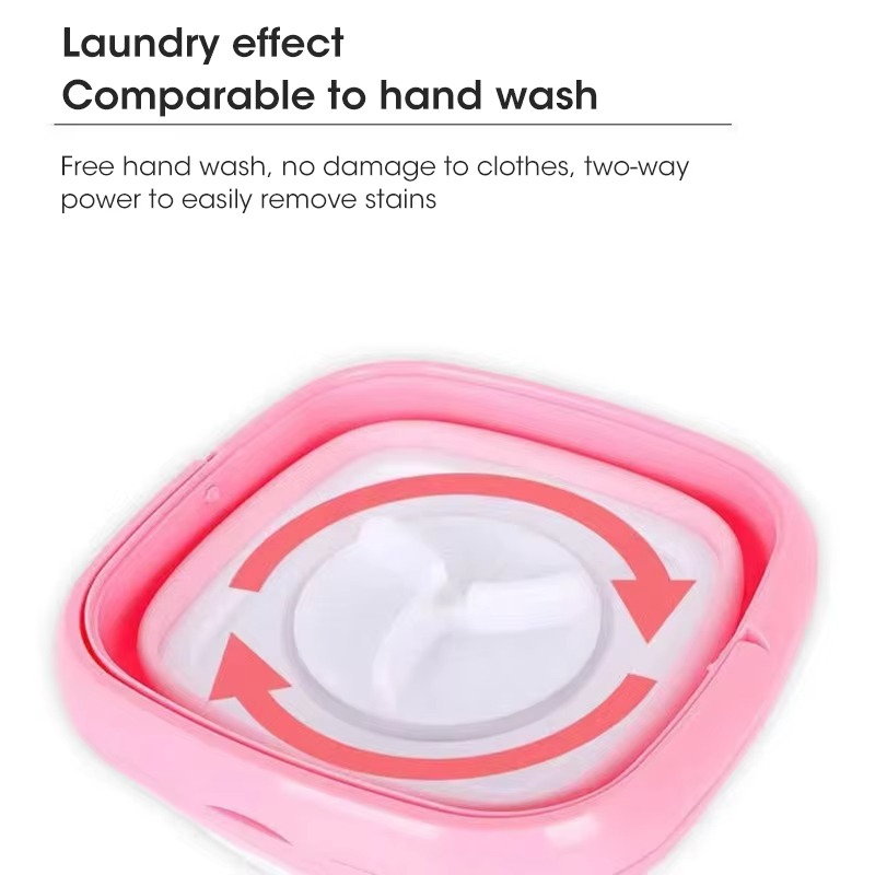 Mini Washing Machine For Clothes With Bucket Washing For Socks Underwear Folding Portable Washing Machine With Drying Centrifuge