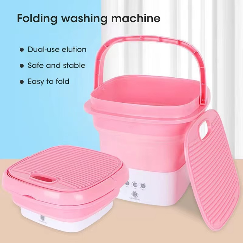 Mini Washing Machine For Clothes With Bucket Washing For Socks Underwear Folding Portable Washing Machine With Drying Centrifuge