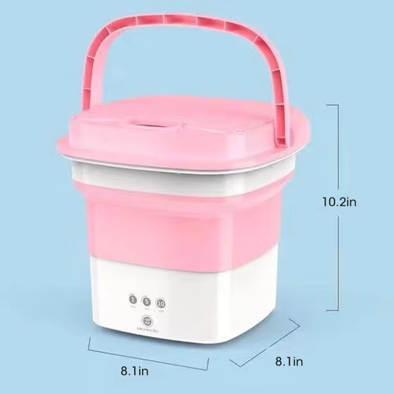 Mini Washing Machine For Clothes With Bucket Washing For Socks Underwear Folding Portable Washing Machine With Drying Centrifuge