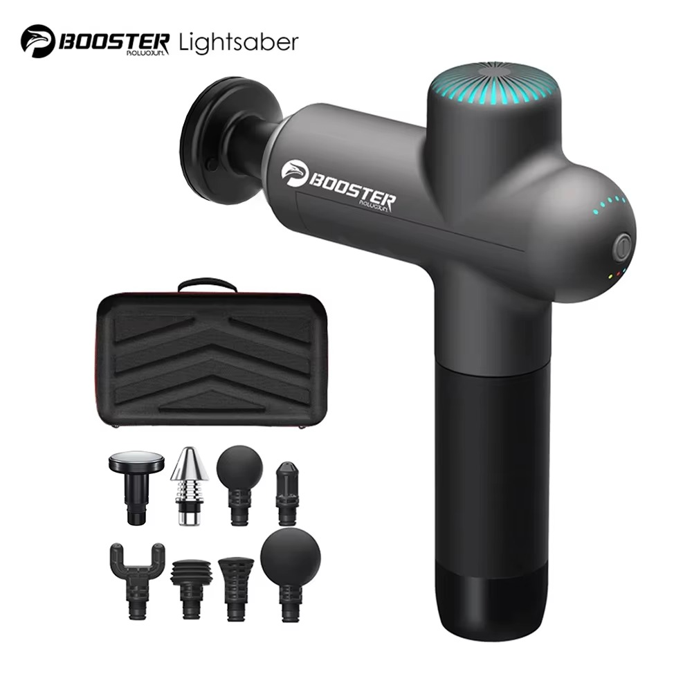 Booster Massage Gun Electric Neck Massager 7.4V Smart Hit Fascia Gun for Body Massage Relaxation Fitness Electric Muscle Massag