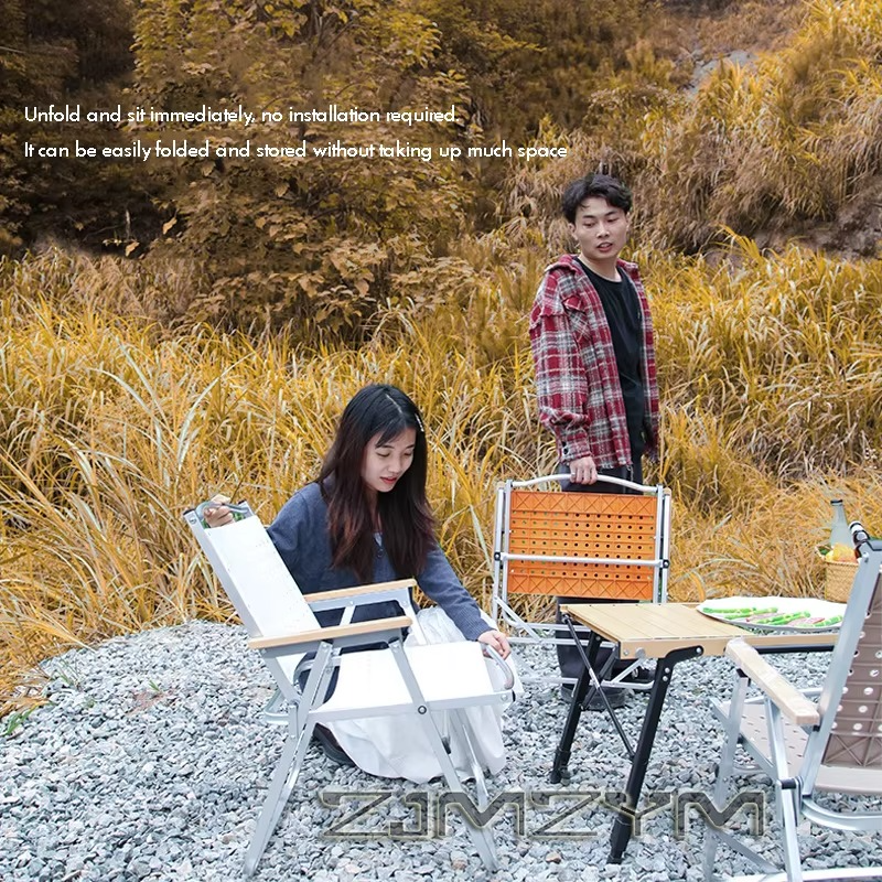 1Pc Outdoor Folding Chair Portable Folding Camping Chairs Tourist Chairs Aluminum Alloy Fishing Chairs Outdoor Furniture