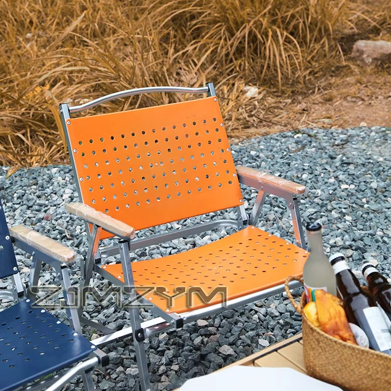 1Pc Outdoor Folding Chair Portable Folding Camping Chairs Tourist Chairs Aluminum Alloy Fishing Chairs Outdoor Furniture