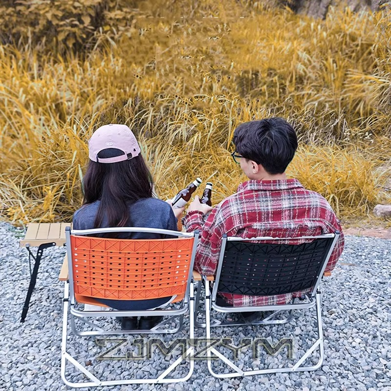 1Pc Outdoor Folding Chair Portable Folding Camping Chairs Tourist Chairs Aluminum Alloy Fishing Chairs Outdoor Furniture