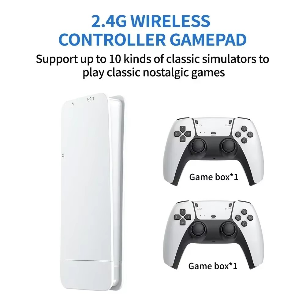 M15 Video Game Console Dual Wireless Gamepad Controller Game Stick 64G 20000 Retro Games Retro Game HD Output