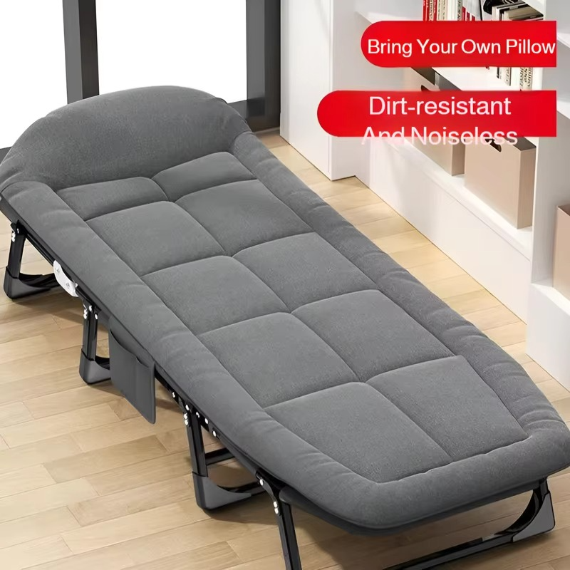 Portable Folding Lunch Break Camp Bed Multifunctional Adjustable Leisure Recliner Single Bed Office,home Mini Bed