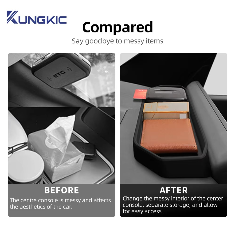 For KIA EV9 2024 2025 Dashboard Storage Tray Car Interior Accessories Central Control Screen Rear Storage Pad