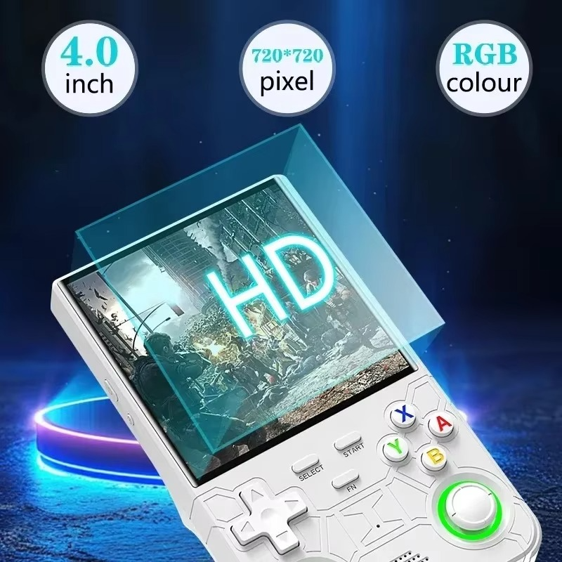 FLLAPT R36Ultra Retro Handheld Video Game Console Linux System 4.0-inch R36S IPS Screen Portable Pocket Video Player Game