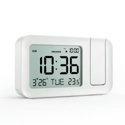 2025 LED Digital Projection Alarm Clock Table Electronic Alarm Clock with Projection Time Projector Bedroom Bedside Clock
