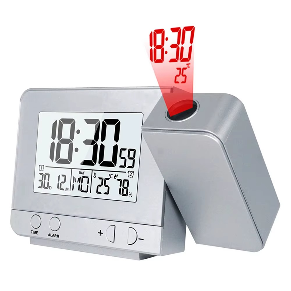 FanJu FJ3531 Alarm Clock Digital Date Snooze Function Backlight Watch Wall Projector Desk Table Led Clock With Time Projection