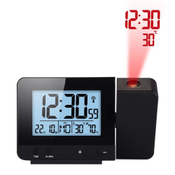 FanJu FJ3531 Alarm Clock Digital Date Snooze Function Backlight Watch Wall Projector Desk Table Led Clock With Time Projection